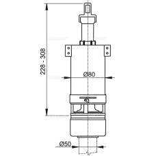 Сливная арматура Alcaplast A02 Белая