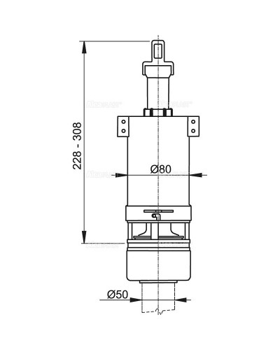 Сливная арматура Alcaplast A02 Белая