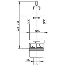 Сливная арматура Alcaplast A03 Белая