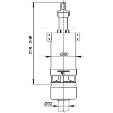 Сливная арматура Alcaplast A03 Белая