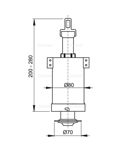 Сливная арматура Alcaplast A03A Белая