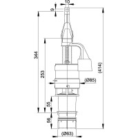Сливная арматура Alcaplast A06E Белая