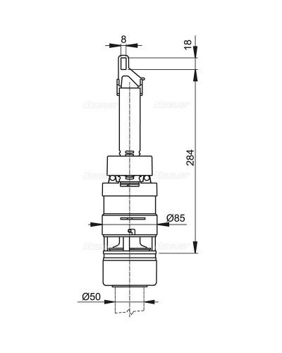 Сливная арматура Alcaplast A07 Белая