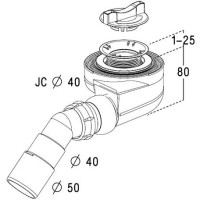 Сифон для душевого поддона Radaway 5SK1 Белый