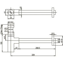 Сифон для раковины Paini Dax-R 84PZ849 Черный матовый
