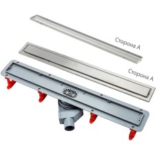 Душевой лоток Pestan Confluo Premium Line 950 13100007 с двухсторонней решеткой Хром матовый / полая под плитку