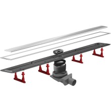 Душевой лоток Pestan Confluo Premium Line 950 13100007 с двухсторонней решеткой Хром матовый / полая под плитку