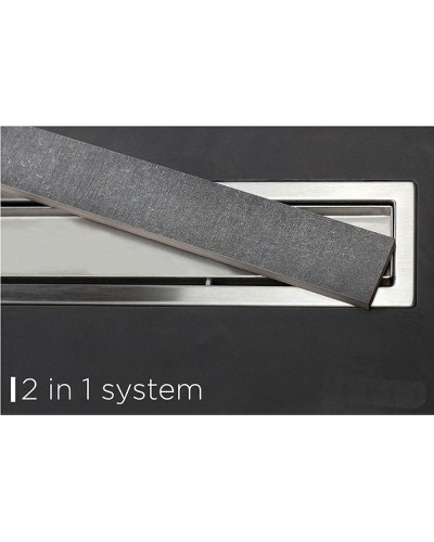 Душевой лоток Pestan Confluo Premium Line 950 13100007 с двухсторонней решеткой Хром матовый / полая под плитку