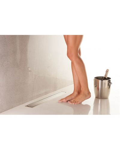 Душевой лоток Pestan Confluo Premium Line 950 13100007 с двухсторонней решеткой Хром матовый / полая под плитку