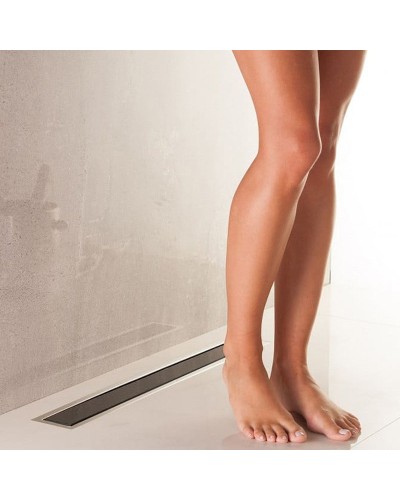 Душевой лоток Pestan Confluo Premium Line 950 Black Glass 13000351 с двухсторонней решеткой Хром матовый Черный глянецевый