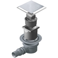 Душевой трап Pestan Confluo Standard 13702562 с двухсторонней решеткой Хром глянцевый / полая под плитку