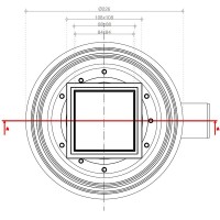 Душевой трап Pestan Confluo Standard 13702562 с двухсторонней решеткой Хром глянцевый / полая под плитку