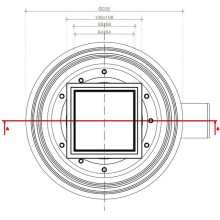 Душевой трап Pestan Confluo Standard 13702562 с двухсторонней решеткой Хром глянцевый / полая под плитку