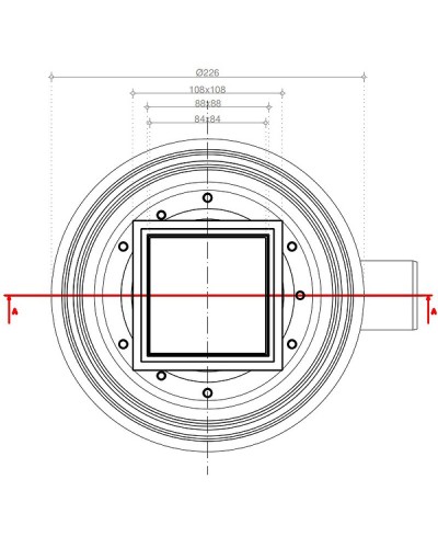 Душевой трап Pestan Confluo Standard 13702562 с двухсторонней решеткой Хром глянцевый / полая под плитку