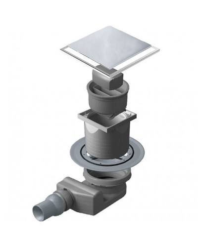 Душевой трап Pestan Confluo Standard 13702565 с двухсторонней решеткой Хром глянцевый / полая под плитку