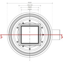 Душевой трап Pestan Confluo Standard 13702565 с двухсторонней решеткой Хром глянцевый / полая под плитку
