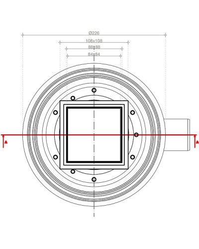 Душевой трап Pestan Confluo Standard 13702565 с двухсторонней решеткой Хром глянцевый / полая под плитку
