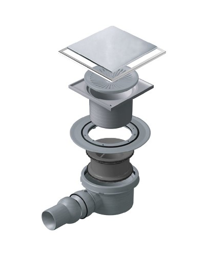 Душевой трап Pestan Confluo Standard 13702556 с двухсторонней решеткой Хром глянцевый / полая под плитку