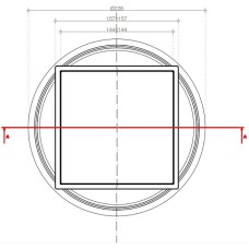 Душевой трап Pestan Confluo Standard 13702556 с двухсторонней решеткой Хром глянцевый / полая под плитку