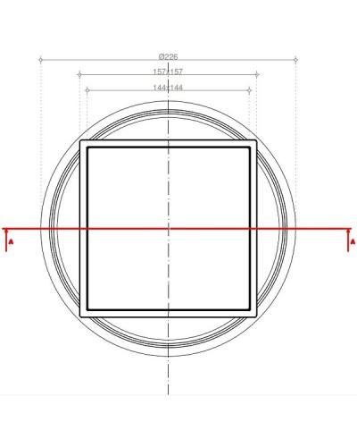 Душевой трап Pestan Confluo Standard 13702556 с двухсторонней решеткой Хром глянцевый / полая под плитку