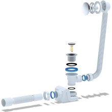 Слив-перелив Cezares CZR-STP2-01 click-clack Хром