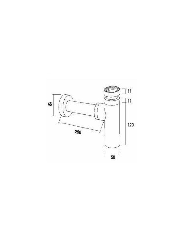 Сифон для раковины Margaroli 250GO Золото