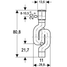 Сифон Geberit PE 367.813.16.1 Черный