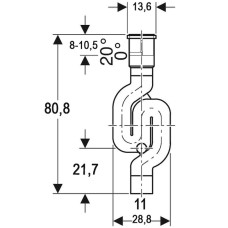 Сифон Geberit PE 367.813.16.1 Черный