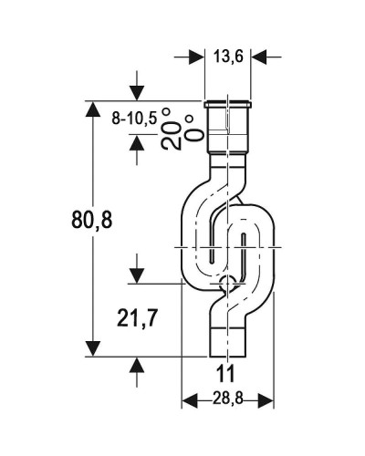 Сифон Geberit PE 367.813.16.1 Черный