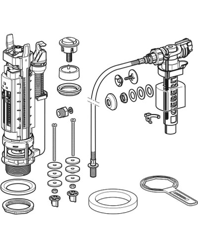 Сливная арматура Geberit ImpulsType 290 283.313.21.2 Хром глянцевый