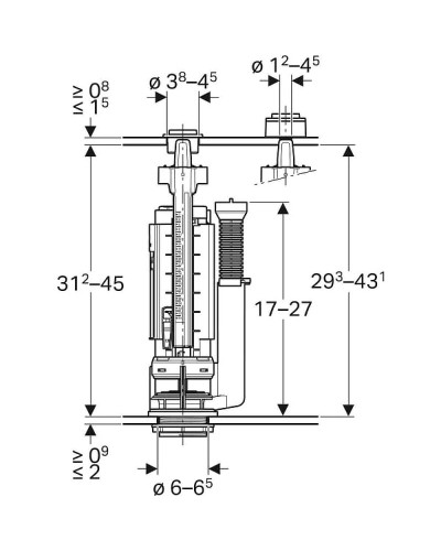 Сливная арматура Geberit ImpulsType 290 283.313.21.2 Хром глянцевый