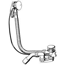 Слив-перелив Viega Simplex Trio 616642 728014 полуавтомат с наливом Хром
