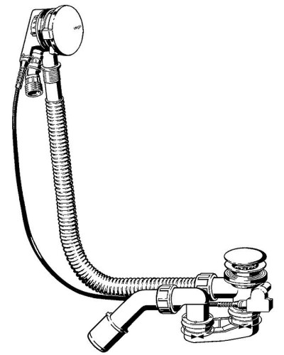 Слив-перелив Viega Simplex Trio 616642 728014 полуавтомат с наливом Хром
