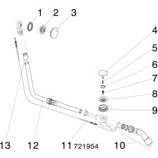 Слив-перелив Viega Multiplex 61631 111069 полуавтомат без накладок