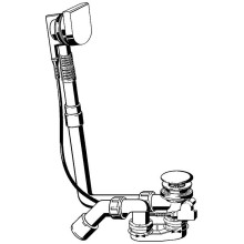 Слив-перелив Viega Multiplex 617110 724566 полуавтомат Хром