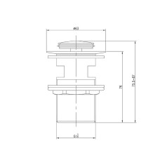 Донный клапан Iddis Ray RAYBN00i88 click-clack Сатин