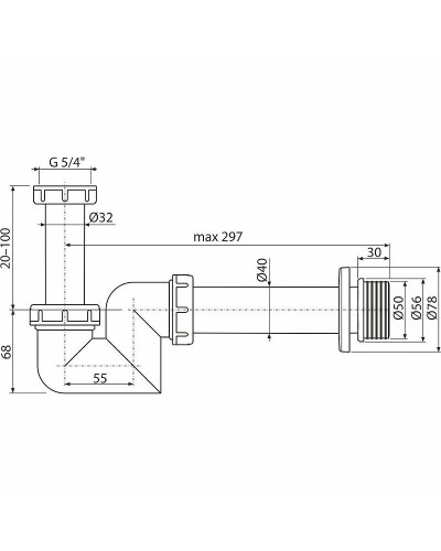Сифон для биде Ravak DN 40 X01560 Белый