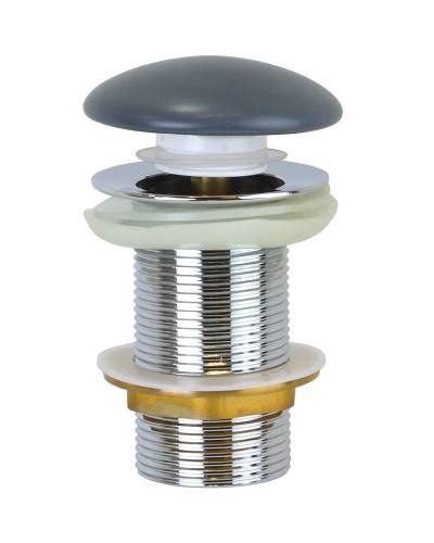 Донный клапан Bronze de Luxe 1002DGM click-clack Темно-серый