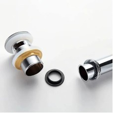 Донный клапан Haiba HB66-2 click-clack Хром