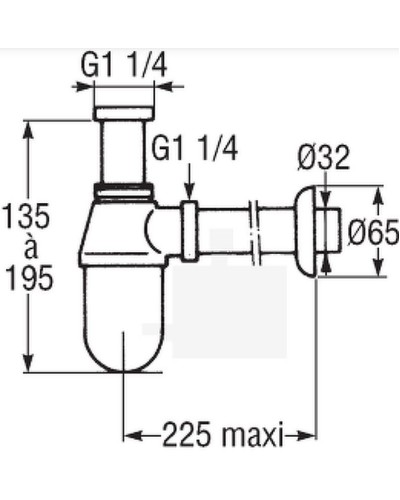 Сифон для раковины Jacob Delafon E78286-CP Хром