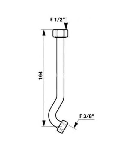 Сливная труба для писсуара Jacob Delafon Collectivi E74197-CP Хром