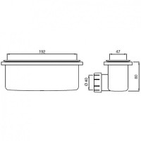 Сифон для душевого поддона Ideal Standard Ultraflat New T4493AA Хром