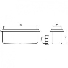 Сифон для душевого поддона Ideal Standard Ultraflat New T4493AA Хром