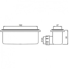 Сифон для душевого поддона Ideal Standard Ultraflat New T4493AA Хром