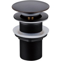 Донный клапан Boheme Black 612-B/2 click-clack Черный