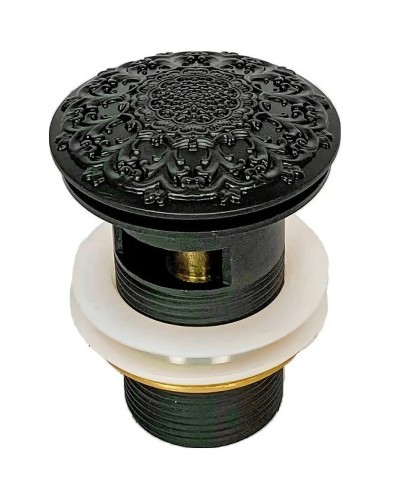 Донный клапан Milacio MC.010.BL click-clack Черный