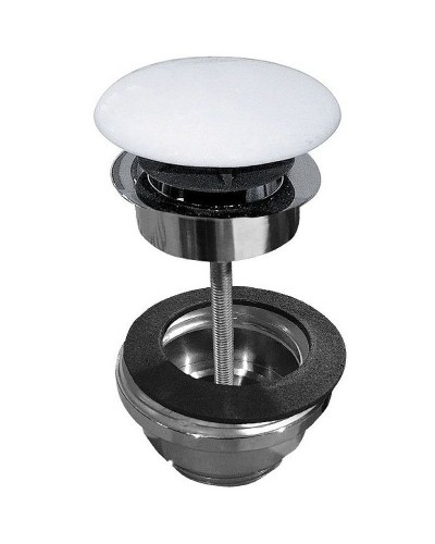 Донный клапан Kerasan Nolita 923330 click-clack Белый матовый