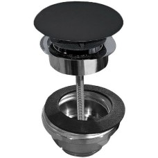 Донный клапан Kerasan 923331 click-clack Черный матовый