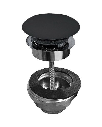 Донный клапан Kerasan 923331 click-clack Черный матовый