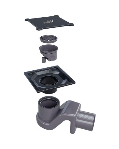 Душевой трап RGW SDR-13B 47211311-04 с Черной решеткой